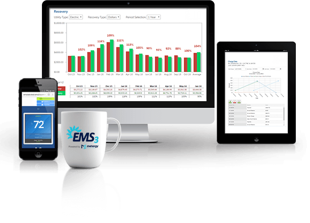 ems screen with data